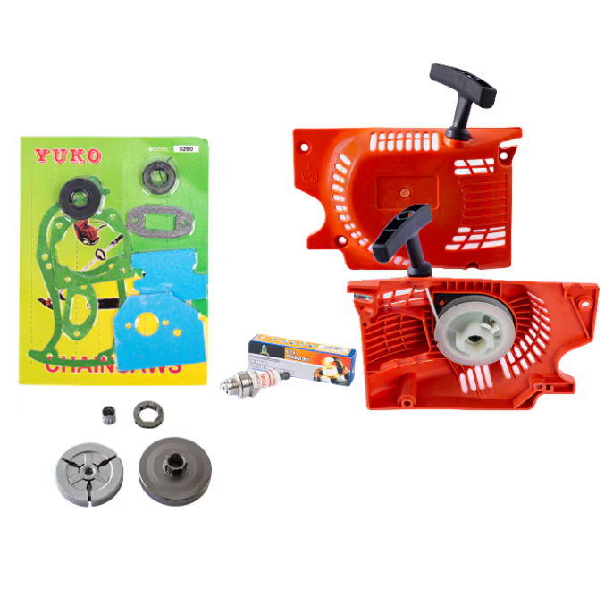 Set universal pentru revizie drujbe pe benzina, bujie, ambreiaj cu carcasa, demaror, garnituri si semeringuri [1]