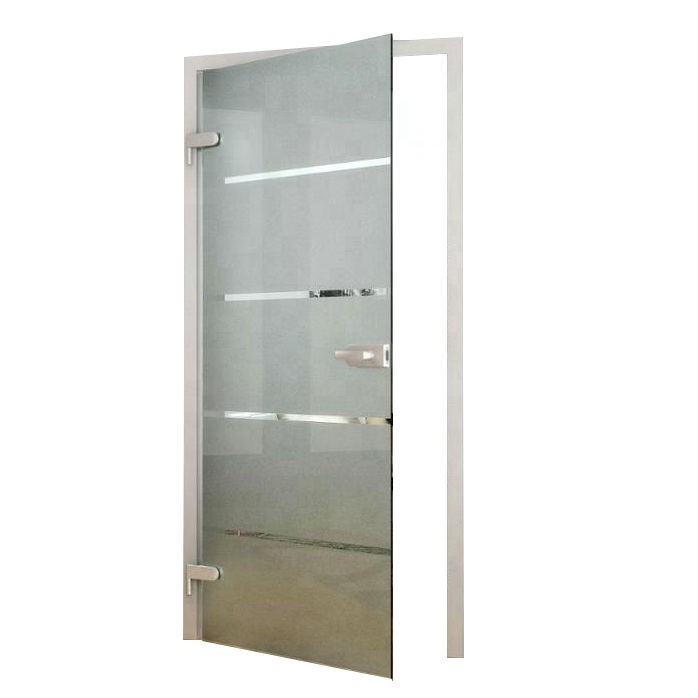 Set usa sticla batanta cu design, sablat cu design, 83.4x197.2x0.8 cm, fara toc [3]