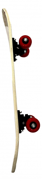 Skateboard 60 cm din lemn, pentru copii, Greutate maxima 30 kg, Model Adidas, Rosu [4]