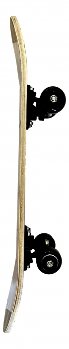 Skateboard 60 cm din lemn, pentru copii, Greutate maxima 30 kg, Model Masini de curse, Multicolor [4]