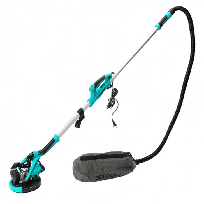 Slefuitor pentru perete extensibil cu aspirator, 750 W, 1600 Rpm, Ø215 mm + Aspirator umed uscat Detoolz DZ-CI105 1250W [2]