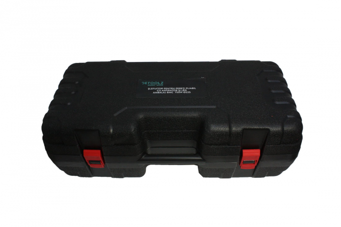 Slefuitor pentru pereti pliabil cu LED, 750 W, 1700 Rpm, Ø215 mm + Aspirator umed uscat Detoolz 1250W [15]