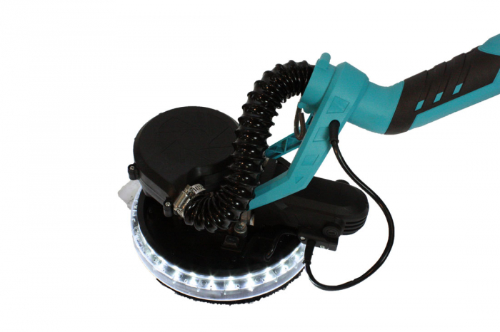 Slefuitor pentru pereti pliabil cu LED, 750 W, 1700 Rpm, Ø215 mm + Aspirator umed uscat Detoolz 1250W [10]
