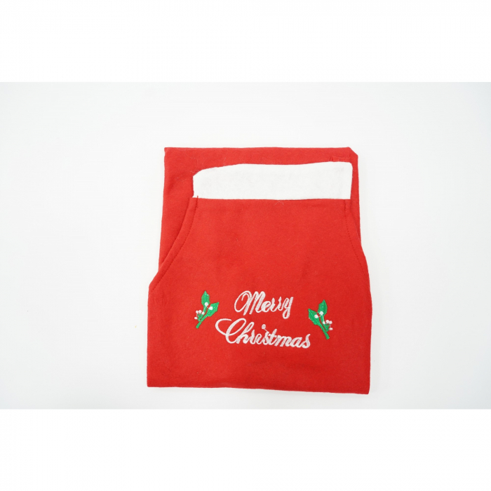 Sort Craciun, Flippy,cu inscriptie Marry Christmas, rosu, pentru adulti, poliester [6]
