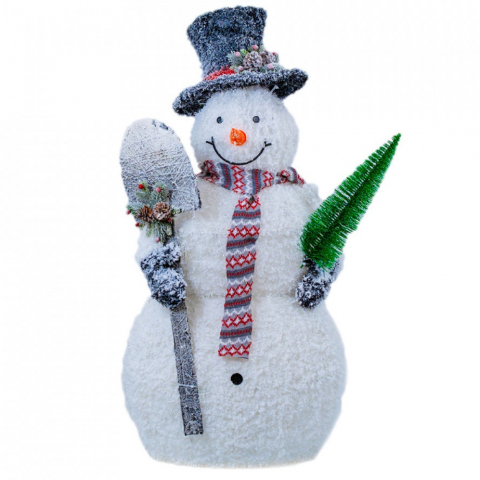 Om de zapada pe cadru de sarma cu material textil, decoratiune de interior, dimensiune 57x39x120cm, 80 led-uri lumina calda,cu jocuri de lumini, alimentare priza, MI-701 [2]