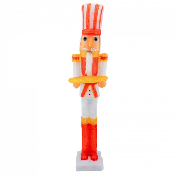 Spargator de nuci, decoratiune de exterior din acril cu lumini, 160 led-uri lumina rece, dimensiune 28x30x125 cm, 8 jocuri de lumini, IP 44, MI-1031 [2]