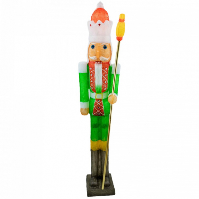 Spargator de nuci, decoratiune de exterior din acril cu lumini, 160 led-uri lumina rece, dimensiune 41x34x185 cm, 8 jocuri de lumini, IP 44, MI-1035 [2]