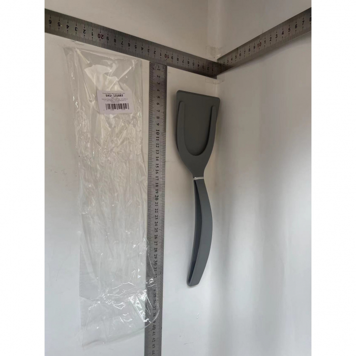 Spatula Multifunctionala tip Cleste, Flippy, Spatula Cleste pentru Gatit, Silicon PP, pentru Alimente, Carne, Paine, 31 x 8.5 cm Gri [2]