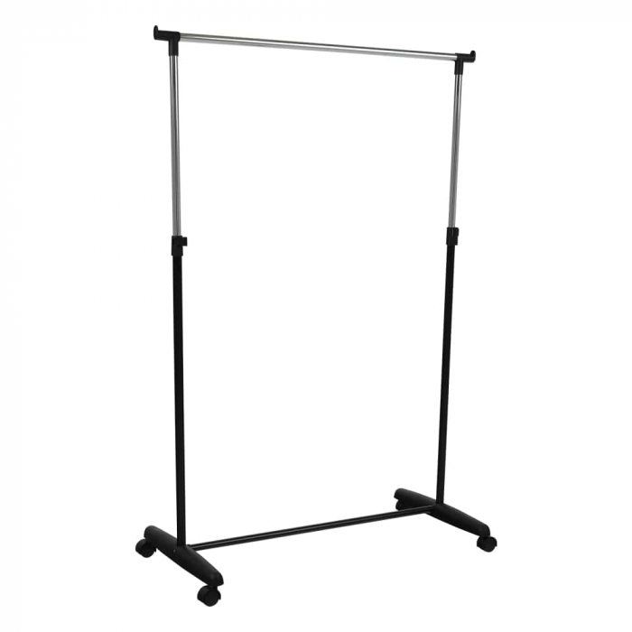 Stand haine simplu, negru, 85x43x95-160 cm [1]