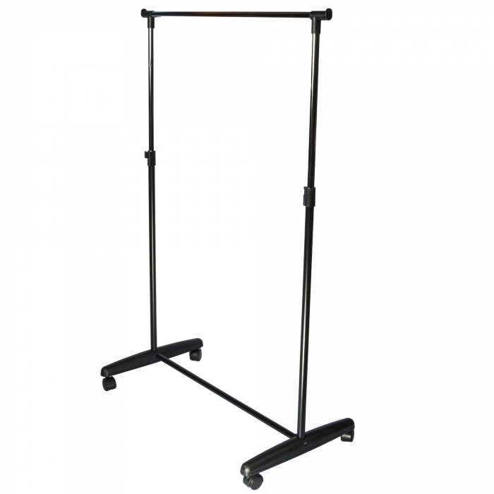 Stand haine simplu, negru, 85x43x95-160 cm [7]