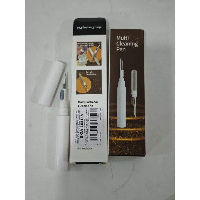 Stilou pentru curatare, Flippy, Multifunctional, pentru Telefon, Computer, Tastatura, cu Perie, Alb [2]