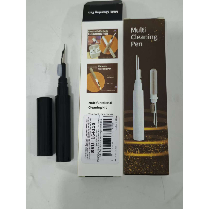 Stilou pentru curatare, Flippy, Multifunctional, pentru Telefon, Computer, Tastatura, cu Perie, Negru [2]