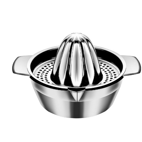 Storcator de Citrice Manual, Flippy, Rezistent, Usor de Folosit si Depozitat, Durabil, Calitativ, 16 x 7 x 13 cm, Inox, Argintiu [1]