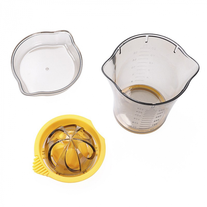 Storcator manual citricie Flippy, cu recipient de 600 ml, 15x8.5x13.5 cm, material ABS, Transparent [8]