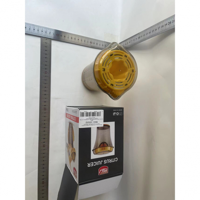 Storcator manual citricie Flippy, cu recipient de 600 ml, 15x8.5x13.5 cm, material ABS, Transparent [12]