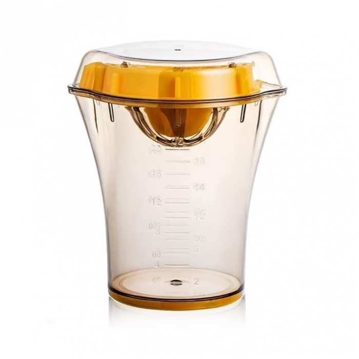 Storcator manual citricie Flippy, cu recipient de 600 ml, 15x8.5x13.5 cm, material ABS, Transparent [11]
