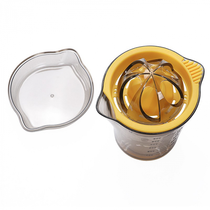 Storcator manual citricie Flippy, cu recipient de 600 ml, 15x8.5x13.5 cm, material ABS, Transparent [9]
