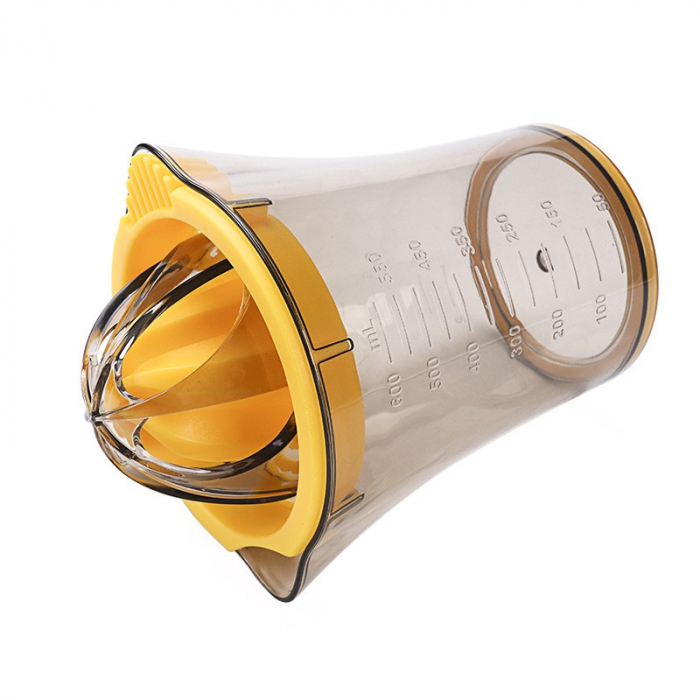 Storcator manual citricie Flippy, cu recipient de 600 ml, 15x8.5x13.5 cm, material ABS, Transparent [7]