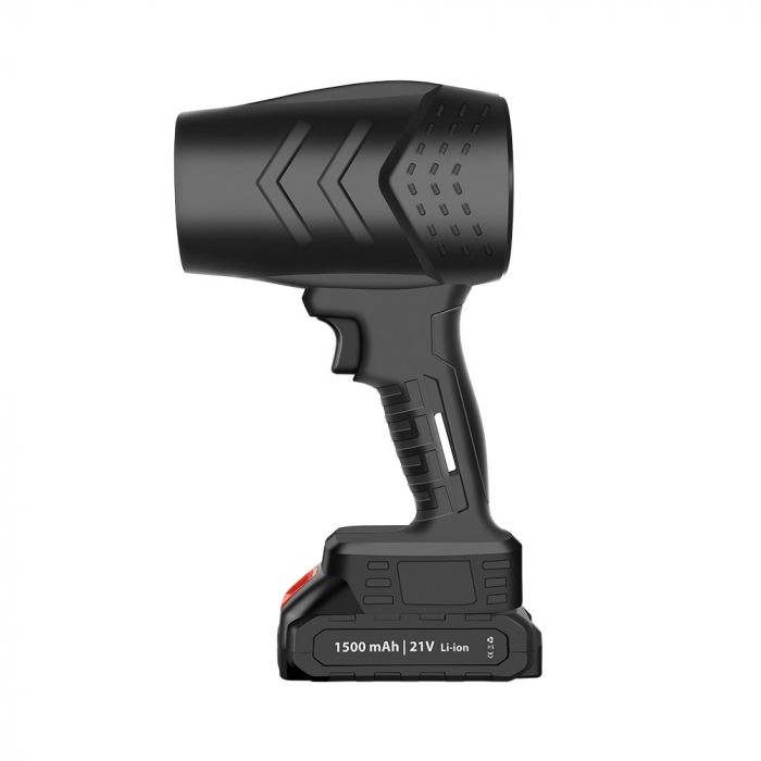 Suflanta de Aer Multifunctionala Portabila, Flippy, Incarcare Auto, pentru Gratar, Masina, Indepartare Frunze si Praf, 1500 mAh, Viteta de Rotatie 25000 RPM, 2 Baterii de Li si Incarcator, Negru [1]