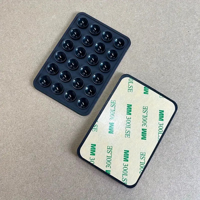 Suport Adeziv Universal, Flippy, pentru Telefon/Tableta, cu 24 Ventuze, potrivit pentru Tik-Tok/Selfie/Vizionare Video, din Silicon, 8 x 5.5 x 1 cm, Negru [3]