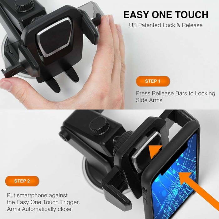 Suport auto Flippy 3rd pentru telefon, Negru [10]