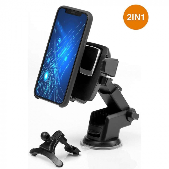 Suport auto Flippy 3rd pentru telefon, Negru [12]