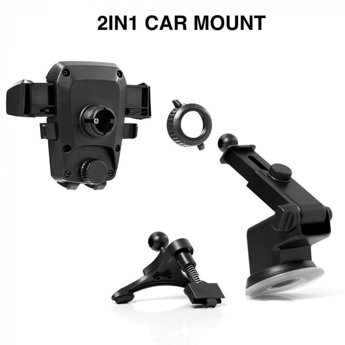 Suport auto Flippy 3rd pentru telefon, Negru [11]