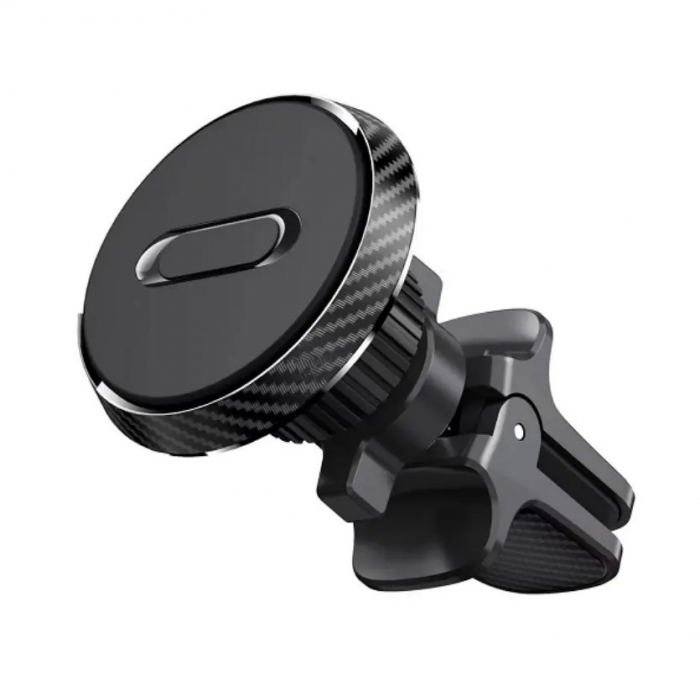 Suport Auto Magnetic Flippy 360 grade cu prindere de grila de aerisire, 50 mm, Ajustabil, 4 Magneti  incorporati, Negru [5]