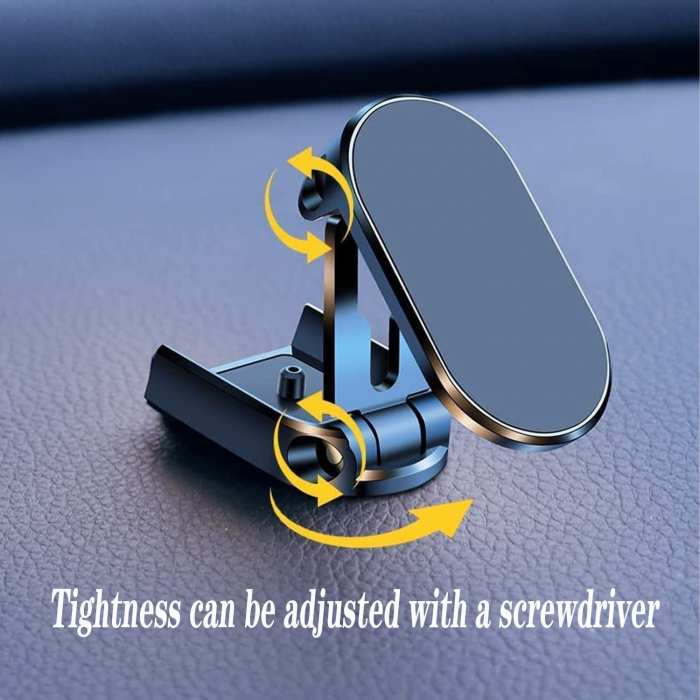 Suport auto magnetic multifuncțional Flippy, Universal, compatibil cu toate dimensiunile de telefon, negru [6]