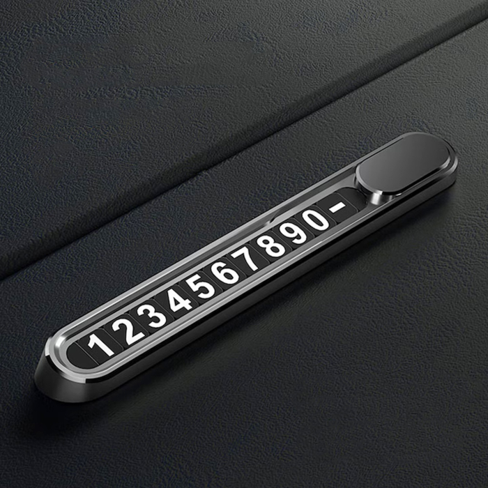 Suport Auto Numar Telefon Parbriz, Flippy, Aliaj de Aluminiu, Lipire cu Banda Dubla Adeziva, 13,8 cm, Negru [3]