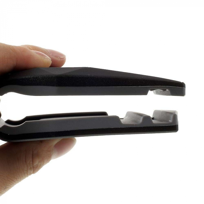 Suport auto pentru telefon A12 Alligator Clip Flippy, Negru [3]