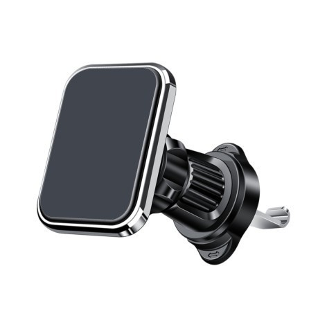 Suport Auto pentru Telefon, Flippy, MagSafe, cu Magnet, Prindere Grila de Ventilatie, Detalii Fine, Rotativ 360 de Grade, Plastic Magnet Silicon, 5.1x3.9 cm, Negru Argintiu [9]