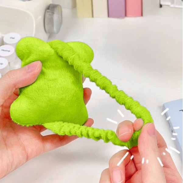 Suport de Mana, Flippy, Pernuta pentru Incheietura cu Banda Elastica, pentru Mouse, Moale, 7.5 x 7 cm, Verde [4]