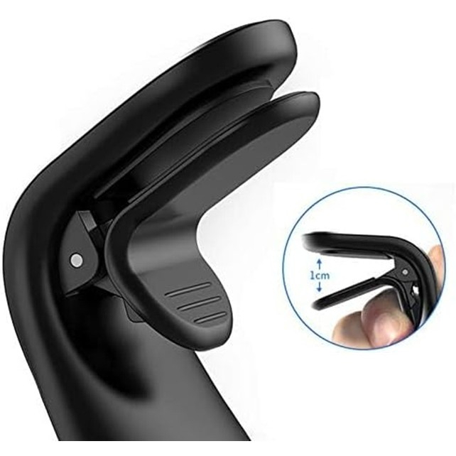 Suport de Telefon, Flippy, pentru Ventilatie, din ABS si Magnet, 3.8 x 3.7 x 6.2 cm, Universala, Albastru [5]