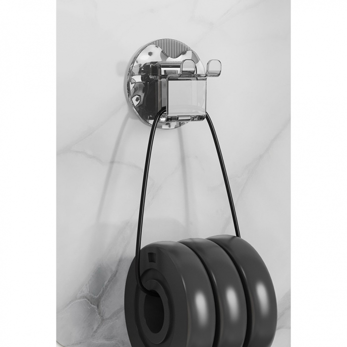 Suport Multifunctional 2 in 1, Pahar si Suport pentru Periuta de Dinti, Flippy, Plastic, Dimensiune: 10.4 x 7.3 x 7.3 cm, Gri [6]