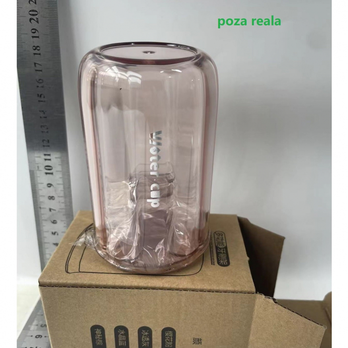 Suport Multifunctional 2 in 1, Pahar si Suport pentru Periuta de Dinti, Flippy, Plastic, Dimensiune: 10.4 x 7.3 x 7.3 cm, Roz [2]