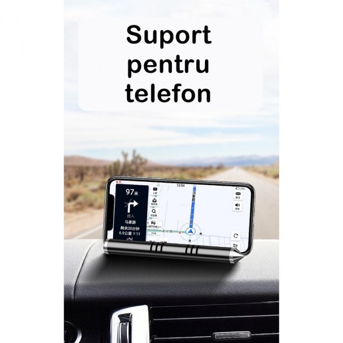 Suport numar de telefon cu odorizant Flippy pentru parcare Gri [4]