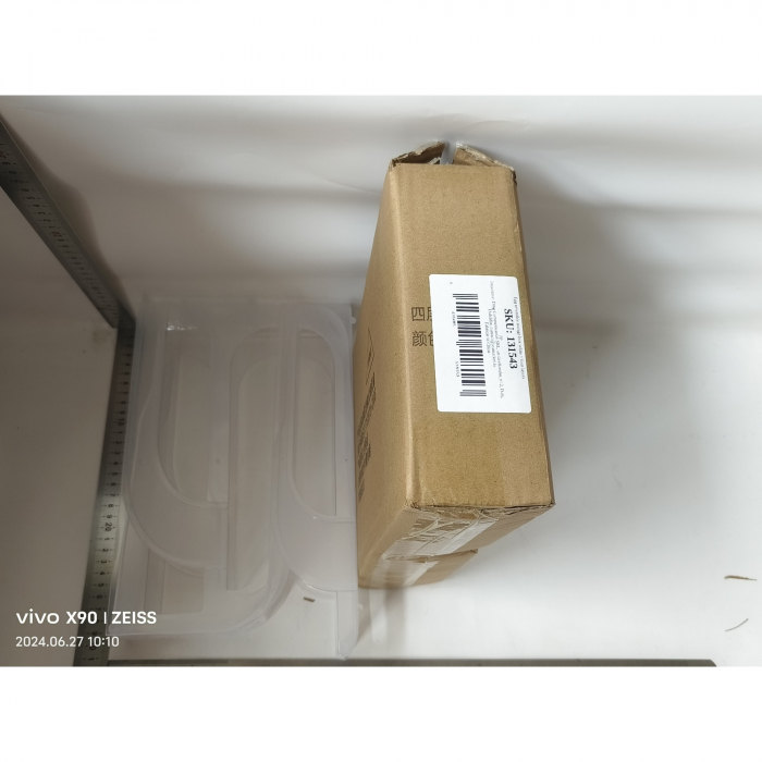 Suport Organizator pentru Oua, Flippy, pentru Frigiderul, Patru straturi,  32x20x7 cm, Transparent [2]