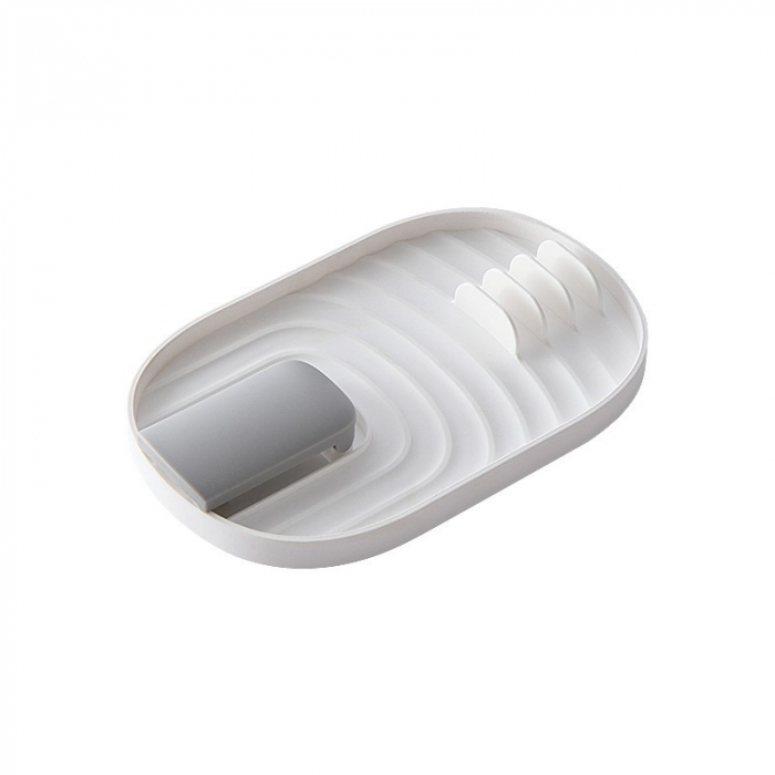 Suport Pliabil, Flippy, pentru Capace, Linguri, Multifunctional, Plasare pe Blatul de Bucatarie, 11.5 x 18 x 2.2 cm, Alb [1]