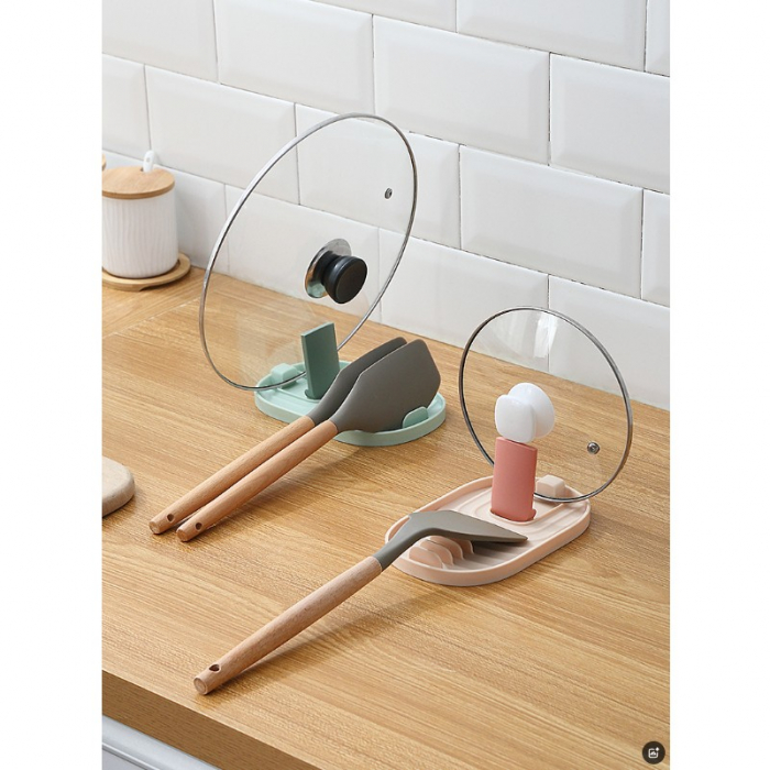 Suport Pliabil, Flippy, pentru Capace, Linguri, Multifunctional, Plasare pe Blatul de Bucatarie, 11.5 x 18 x 2.2 cm, Albastru inchis [2]