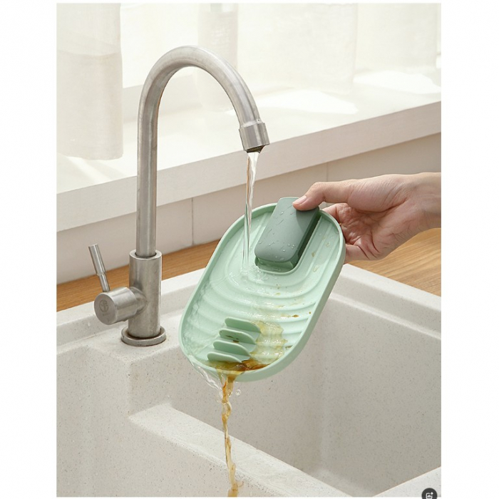 Suport Pliabil, Flippy, pentru Capace, Linguri, Multifunctional, Plasare pe Blatul de Bucatarie, 11.5 x 18 x 2.2 cm, Roz [7]