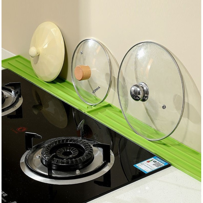 Suport Scurgere Vase, Flippy, din Silicon, Anti-alunecare, 30 x 8 x 1 cm, Verde [5]