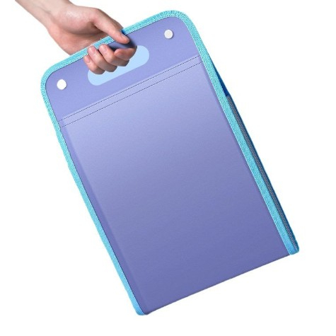 Suport Vertical pentru Hartii A4, Flippy, Suport Portabil pentru Hartie A4 cu Maner, PP, pentru Depozitare Hartii si Documente, 37x24.3 cm, Mov [1]