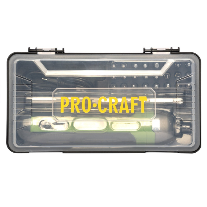 Surubelnita electrica cu acumulator PROCRAFT KS510, 3,6 V / 1,5 Ah, 5 Nm, USB Type-C, 28 biti si cutie de transport [6]