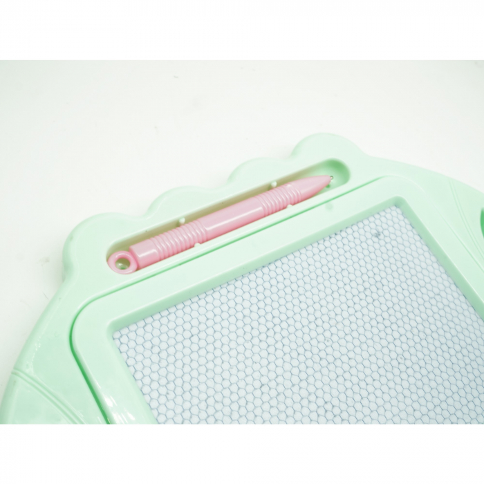 Tabla Magnetica pentru desen Flippy, Pix, forma dreptunghi, dimensiuni 23x17 cm, Dezvolta Creativitatea, cu picioare suport, Verde [4]