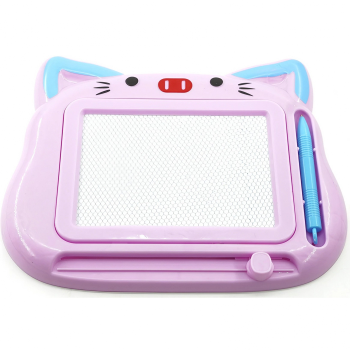 Lichidare Tablita Magnetica de Scris si Desenat, Flippy, Model Pisica, cu Creion, Dimensiuni 23.2x18.5 cm, Suprafata Desen 14.6x10.4 cm, Dezvolta Imaginatia si Creativitatea, Incurajeaza Exersarea Scr [1]