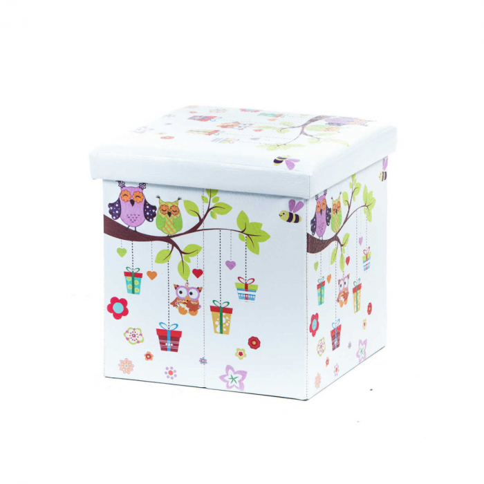 Taburet Design Owls, multicolor, 38x38x37.5 cm [3]