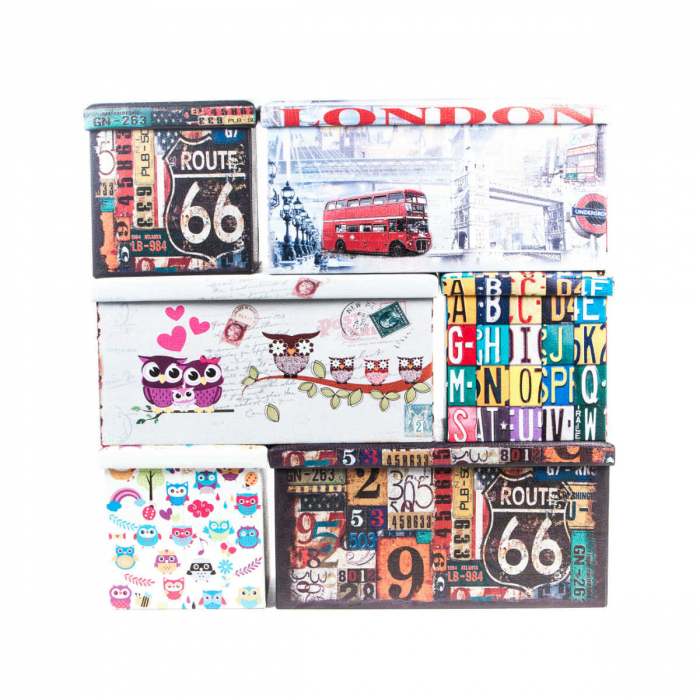 Taburet Design Route 66, multicolor, 38x38x37.5 cm [5]