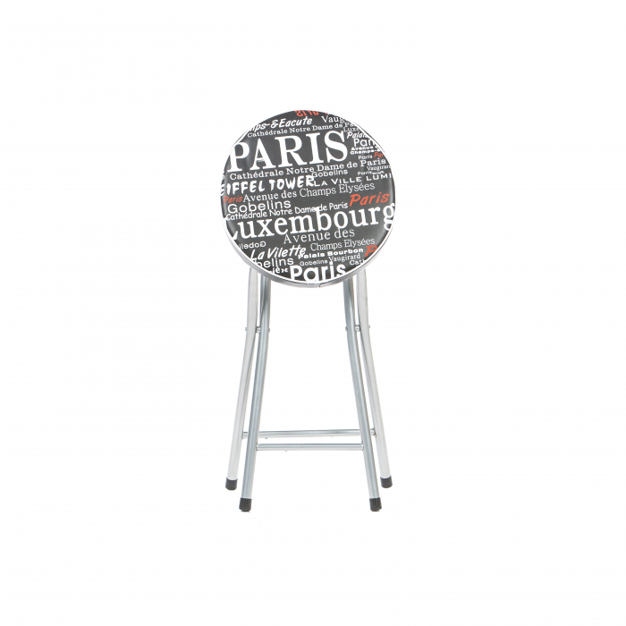 Taburet pliant Cosmo Paris, negru, 30x30x50 cm [1]