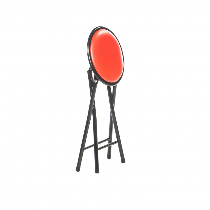 Lichidare Taburet pliant Malaga, rosu, 30x30x45 cm [2]